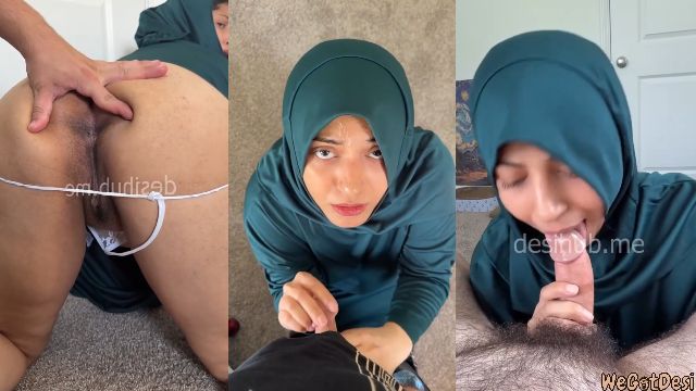 Rashmixx in Hijab Gets Her Wet Pussy and Tight Ass Fingered Then Gives a Sloppy Blowjob