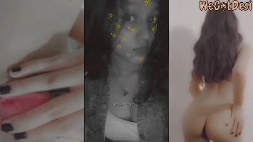 Petite Sexy Girl Showing Boobs Ass and Rubbing Her Pussy Closeup Video