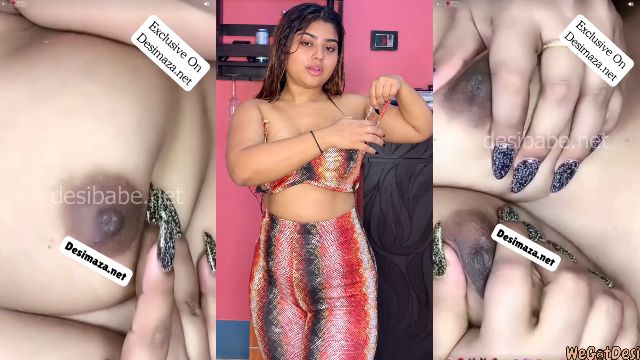 Shreya Roy Viral Nude Teasing Big Boobs Pressing Closeup Video